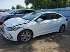 2018 Hyundai Elantra Sel White vin: KMHD84LF6JU482027