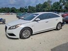 2017 Hyundai Sonata Hybrid Se White vin: KMHE24L14HA054060