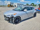 2016 Hyundai Veloster Turbo Silver vin: KMHTC6AE2GU282190