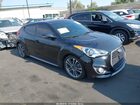 2017 Hyundai Veloster Turbo Black vin: KMHTC6AE9HU313565