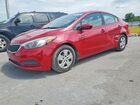 2016 Kia Forte Lx Красный vin: KNAFK4A64G5598652