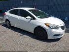 2016 Kia Forte Lx White vin: KNAFK4A69G5606289