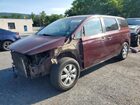 2017 Kia Sedona Lx Burgundy vin: KNDMB5C10H6241157