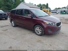 2017 Kia Sedona Lx Burgundy vin: KNDMB5C11H6284681