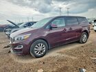 2019 Kia Sedona Lx Burgundy vin: KNDMB5C16K6541308