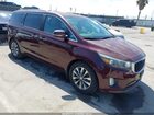 2016 Kia Sedona Sx Burgundy vin: KNDMC5C12G6143548