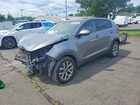 2016 Kia Sportage Lx Gray vin: KNDPBCAC7G7872888