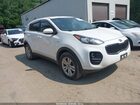 2017 Kia Sportage Lx White vin: KNDPMCAC1H7291236
