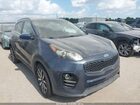 2017 Kia Sportage Ex Синий vin: KNDPN3AC7H7296650