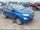 2018 Ford Ecosport Se Blue vin: MAJ3P1TE8JC216075