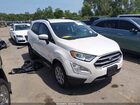 2018 Ford Ecosport Se White vin: MAJ6P1UL3JC199406