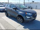 2022 Ford Ecosport S Серый vin: MAJ6S3FL3NC463205