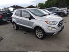 2020 Ford Ecosport Se Silver vin: MAJ6S3GL1LC355001