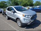 2022 Ford Ecosport Se Silver vin: MAJ6S3GL6NC462967