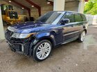 2019 Land Rover Range Rover Sport Hse Синий vin: SALWR2RV5KA849962