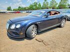 2016 Bentley Continental Gt V8 Blue vin: SCBFT7ZA3GC057262