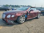 2016 Bentley Continental Gtc Maroon vin: SCBGU3ZA0GC055236