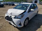 2018 Toyota Yaris 5-door L White vin: VNKKTUD32JA088032