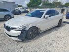 2021 Bmw 530 I White vin: WBA53BH03MWW99105