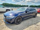 2018 Bmw 5 Series Blue vin: WBAJE5C58JG918580