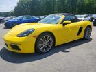 2018 Porsche Boxster Yellow vin: WP0CA2A89JS211116