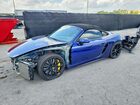 2021 Porsche Boxster Spyder Blue vin: WP0CC2A8XMS240221