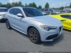 2021 Alfa Romeo Stelvio Ti Awd Light Blue vin: ZASPAKBNXM7D14257