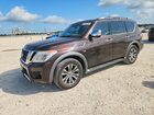2018 Nissan Armada Sl Burgundy vin: JN8AY2ND5JX002666