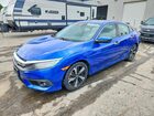 2018 Honda Civic Touring Blue vin: 19XFC1F90JE002210
