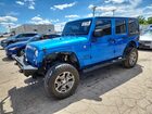 2016 Jeep Wrangler Unlimited Sport Blue vin: 1C4BJWDG1GL270928