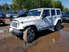 2016 Jeep Wrangler Unlimited Sahara White vin: 1C4BJWEG6GL261043
