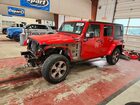 2017 Jeep Wrangler Unlimited Sahara Red vin: 1C4BJWEG8HL588237