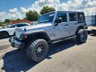 2018 Jeep Wrangler Unlimited Sport Silver vin: 1C4HJWDG6JL868045