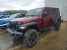 2021 Jeep Wrangler Unlimited Sport Burgundy vin: 1C4HJXDG8MW650326