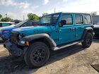 2020 Jeep Wrangler Unlimited Sport Teal vin: 1C4HJXDN7LW170470