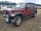 2021 Jeep Wrangler Unlimited Sport Burgundy vin: 1C4HJXDN9MW750997