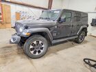 2021 Jeep Wrangler Unlimited Sahara Серый vin: 1C4HJXEM9MW541586