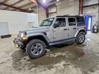 2020 Jeep Wrangler Unlimited Sahara Серебряный vin: 1C4HJXEN0LW165156