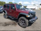 2022 Jeep Wrangler Unlimited Rubicon 4x4 Maroon vin: 1C4HJXFN0NW134894