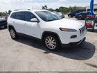 2016 Jeep Cherokee Limited White vin: 1C4PJLDB3GW159692