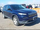 2016 Jeep Cherokee Sport Blue vin: 1C4PJMAB2GW339689