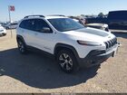 2017 Jeep Cherokee Trailhawk 4x4 White vin: 1C4PJMBB7HD239888