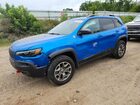2020 Jeep Cherokee Trailhawk Синий vin: 1C4PJMBX1LD532898