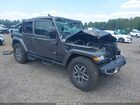 2025 Jeep Wrangler 4-door Sahara 4x4 Gray vin: 1C4PJXEN3SW618289
