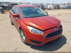 2018 Ford Focus Se Red vin: 1FADP3F22JL271106
