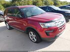 2018 Ford Explorer Xlt Red vin: 1FM5K7DH1JGC51901