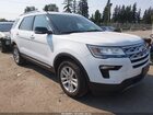 2018 Ford Explorer Xlt White vin: 1FM5K8D80JGC06891