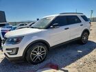 2016 Ford Explorer Sport White vin: 1FM5K8GT5GGA95280