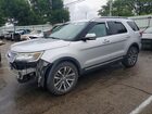 2016 Ford Explorer Platinum Серебряный vin: 1FM5K8HT0GGB60437