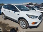 2018 Ford Escape S White vin: 1FMCU0F75JUB44588